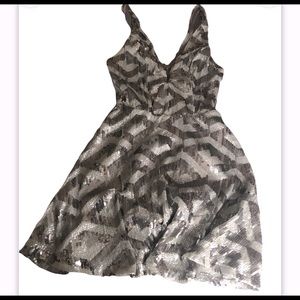 Two toned gray dress - fun night out